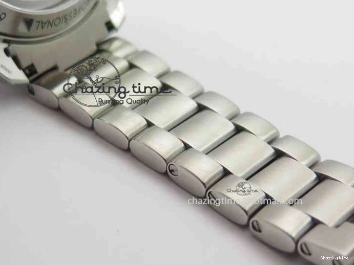 0110 Sophisticated Planet Ocean Master Chronometer Chrono SS OM 1:1 Best Edition Orange On SS Bracelet A 8156